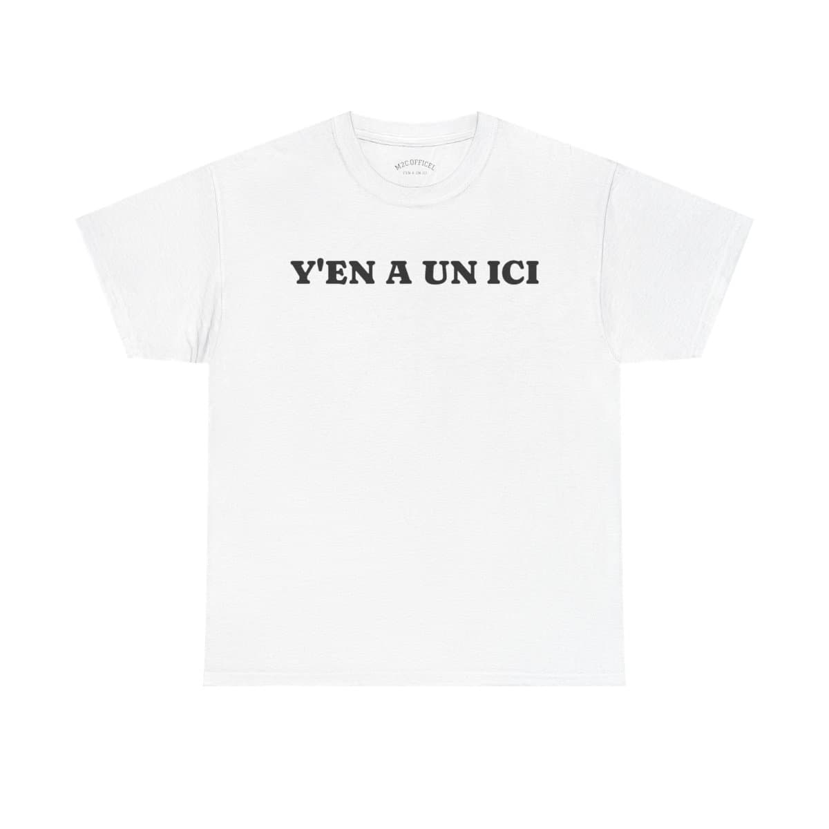 Y'EN A UN ICI — Blanc, Face
