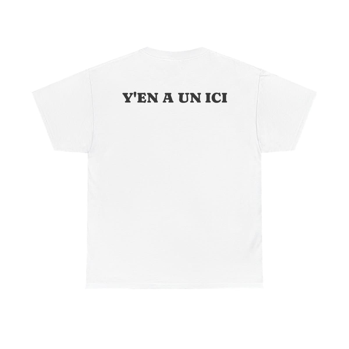 Y'EN A UN ICI — Blanc, vignette Dos